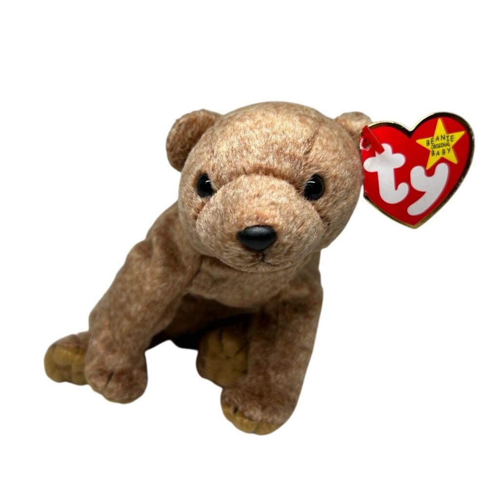 TY BEANIE BABIES PECAN the BEAR 1999 Plush Stuffed Animal